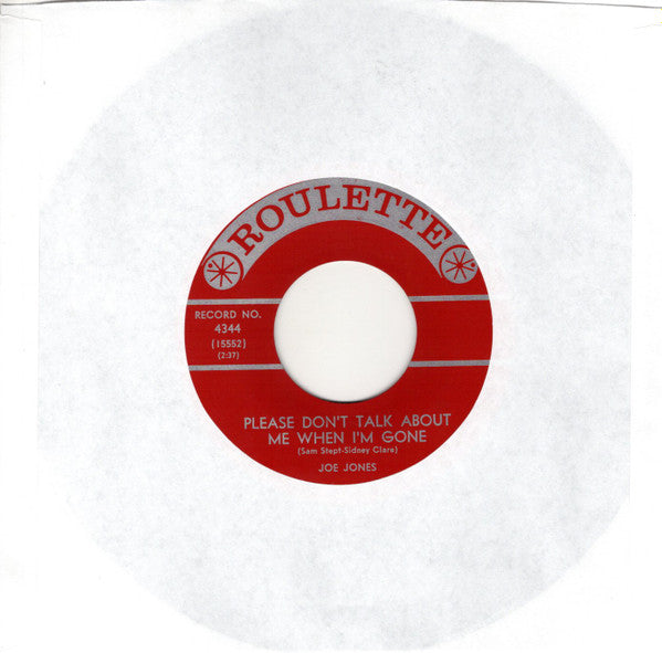 Joe Jones (2) : California Sun / Please Don't Talk About Me When I'm Gone (7", Single)