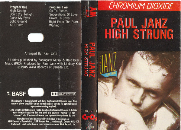 Paul Janz : High Strung (Cass, Album)
