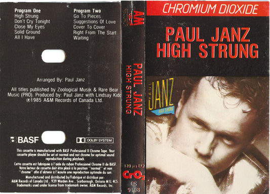 Paul Janz : High Strung (Cass, Album)
