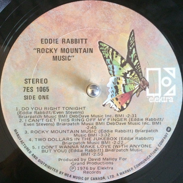 Eddie Rabbitt : Rocky Mountain Music (LP, Album)