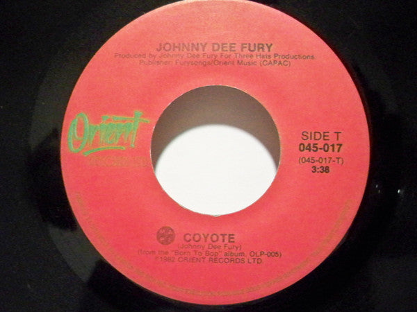 Johnny Dee Fury : Rockabilly Rooster / Coyote (7", Single)