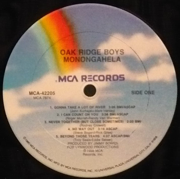 The Oak Ridge Boys : Monongahela (LP, Album, Club, Car)