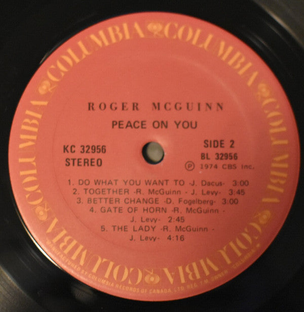 Roger McGuinn : Peace On You (LP, Album)