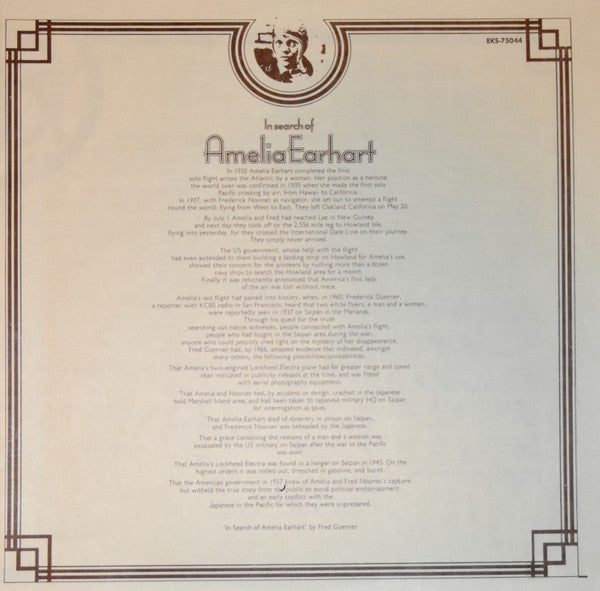 Plainsong : In Search Of Amelia Earhart (LP, Album)