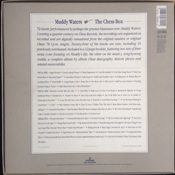 Muddy Waters : The Chess Box (3xCD + Box, Comp)