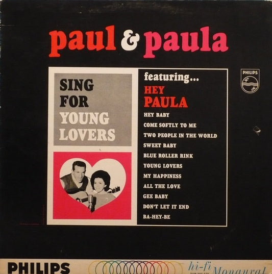 Paul & Paula : Sing For Young Lovers (LP, Album, Mono)