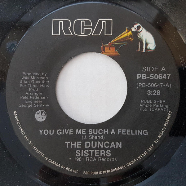 Duncan Sisters : You Give Me Such A Feeling (7", Single)