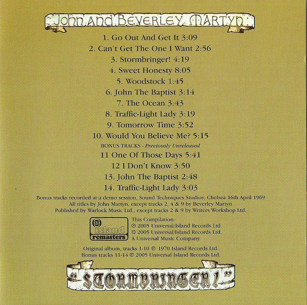 John And Beverley Martyn* : Stormbringer! (CD, Album, RE, RM)