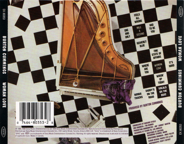 Burton Cummings : Woman Love (CD, Album, Enh, RE, RM)
