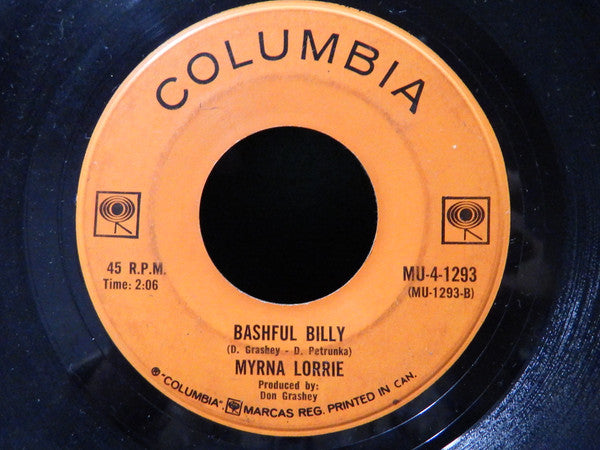 Myrna Lorrie : Changing Of The Seasons / Bashful Billy (7", Single)