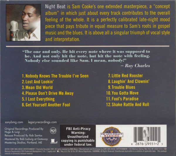 Sam Cooke : Night Beat (CD, Album, RE, Dig)