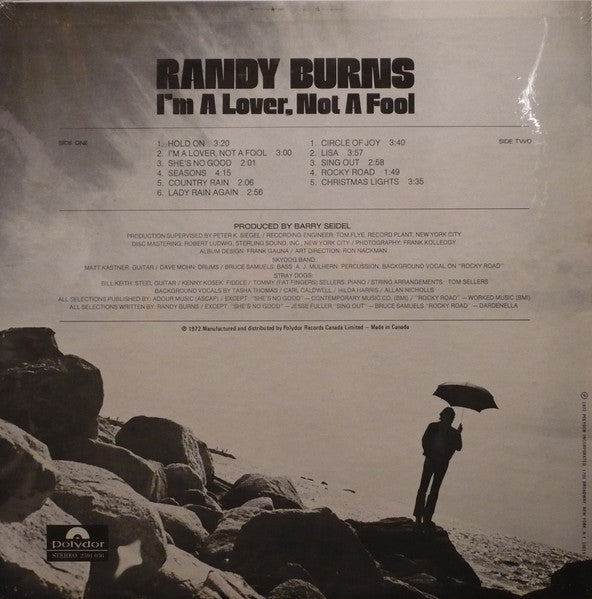 Randy Burns (2) : I'm A Lover, Not A Fool (LP, Album)