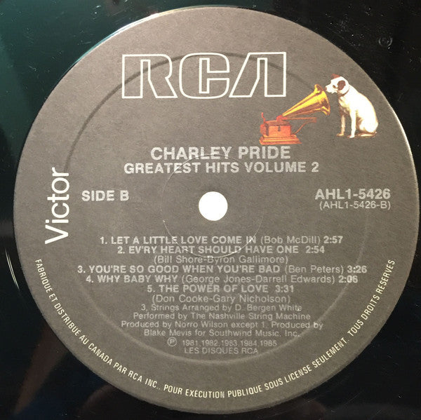 Charley Pride : Greatest Hits, Volume 2 (LP, Comp)