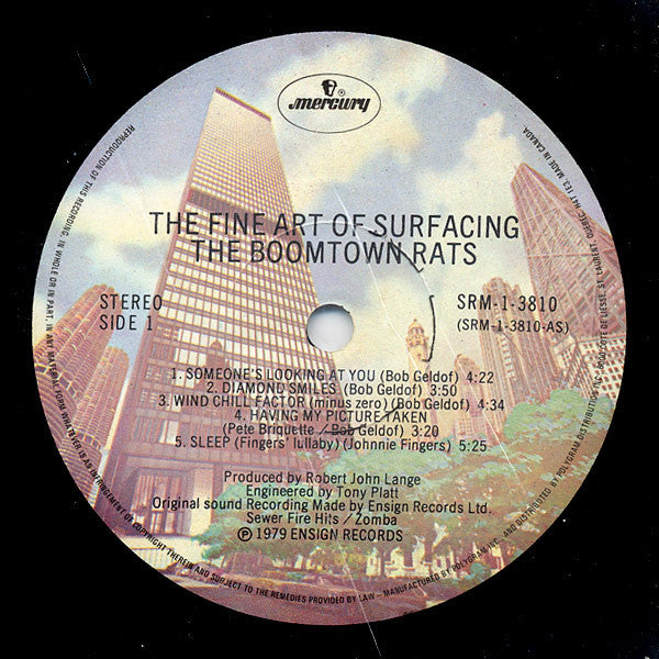 The Boomtown Rats : The Fine Art Of Surfacing (LP, Album)