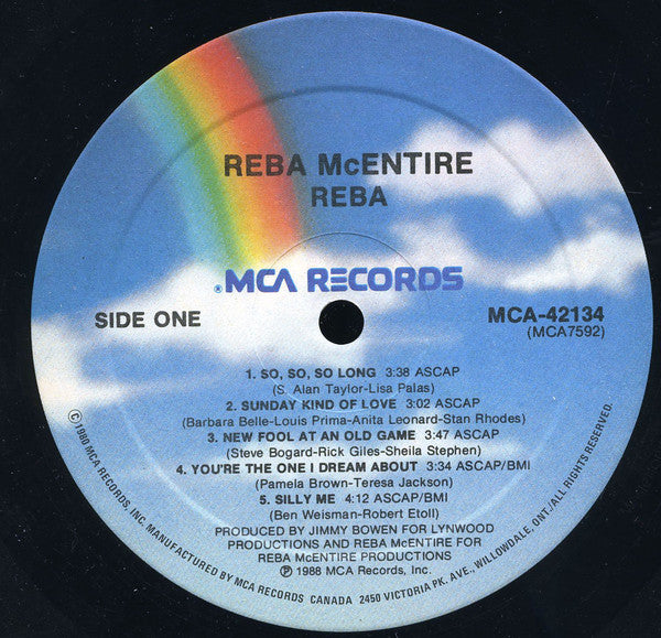 Reba McEntire : Reba (LP, Album)