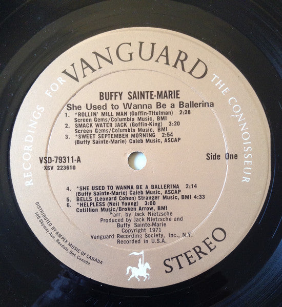 Buffy Sainte-Marie : She Used To Wanna Be A Ballerina (LP, Album)