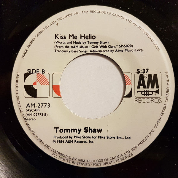 Tommy Shaw : Remo's Theme (What If) (7", Single)