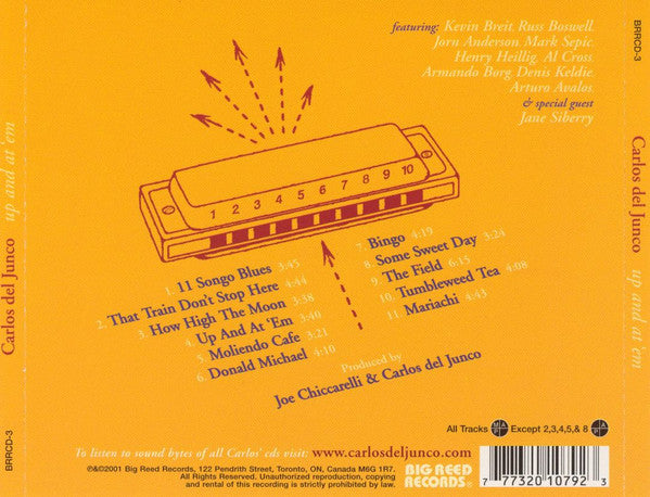 Carlos Del Junco : Up And At 'Em (CD, Album)