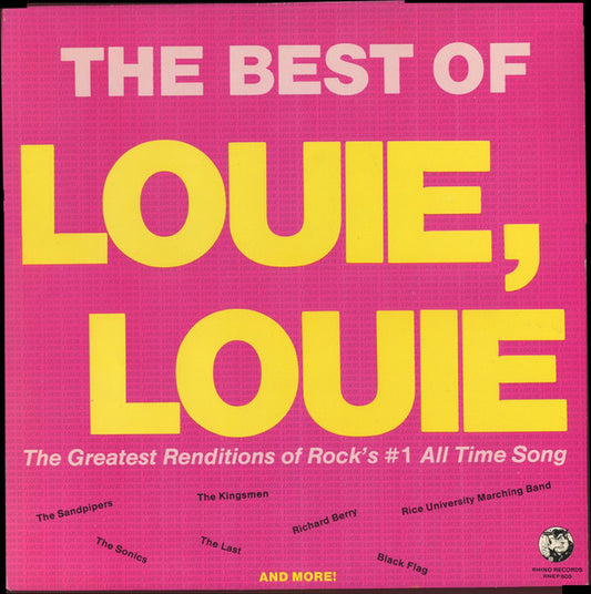 Various : The Best Of Louie, Louie (LP, Album, Comp)