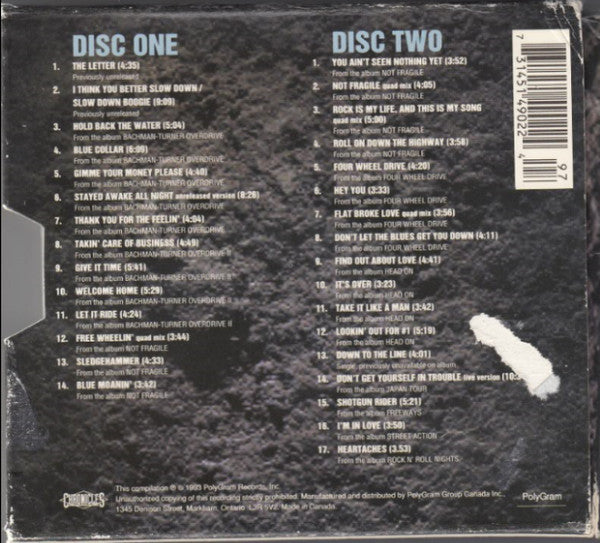 Bachman-Turner Overdrive : The Anthology (2xCD, Comp, RM)