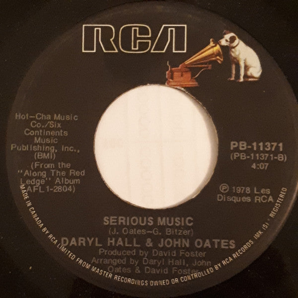 Daryl Hall & John Oates : It's A Laugh / Serious Music (7", Single)