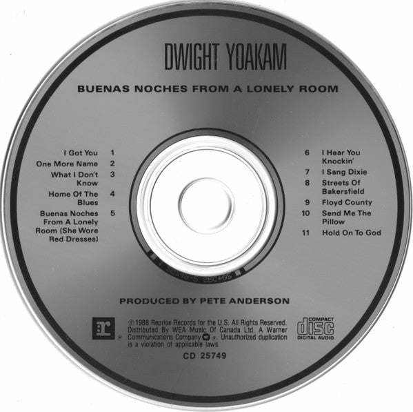 Dwight Yoakam : Buenas Noches From A Lonely Room (CD, Album)