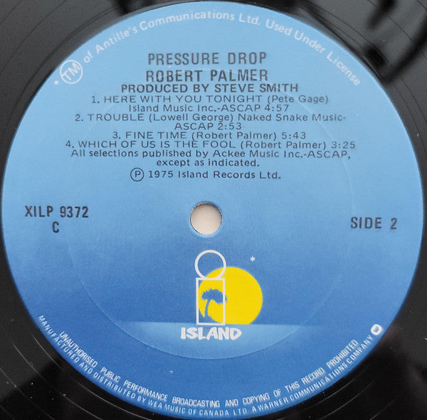 Robert Palmer : Pressure Drop (LP, Album, RE)
