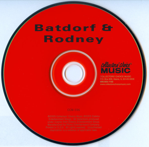 Batdorf & Rodney : Batdorf & Rodney (CD, Album, RE)