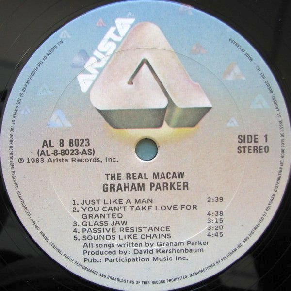 Graham Parker : The Real Macaw (LP, Album)