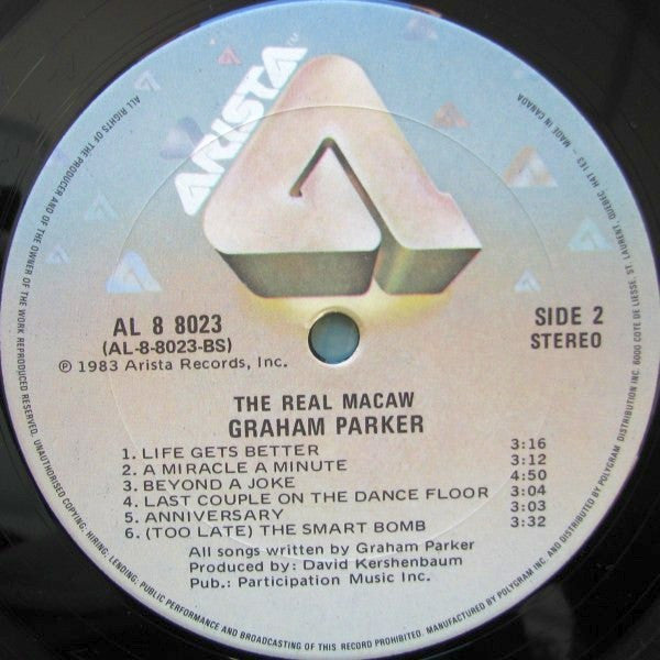 Graham Parker : The Real Macaw (LP, Album)