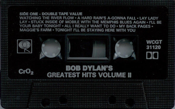 Bob Dylan : Bob Dylan's Greatest Hits Volume II (Cass, Comp, RE, CrO)