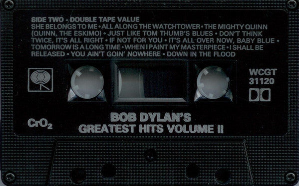 Bob Dylan : Bob Dylan's Greatest Hits Volume II (Cass, Comp, RE, CrO)