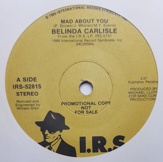Belinda Carlisle : Mad About You (7", Single, Promo)