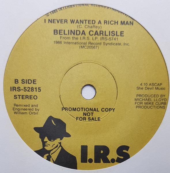 Belinda Carlisle : Mad About You (7", Single, Promo)