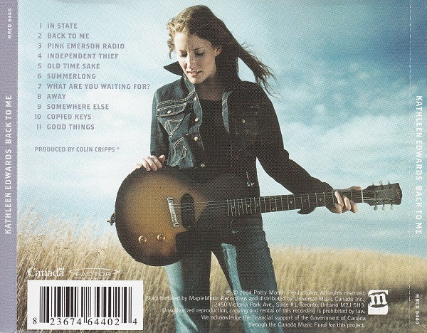 Kathleen Edwards : Back To Me (CD, Album)