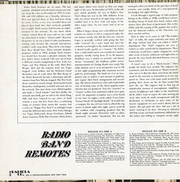 Various : Radio Band Remotes (2xLP, Album, Mono, Ltd, Gat)