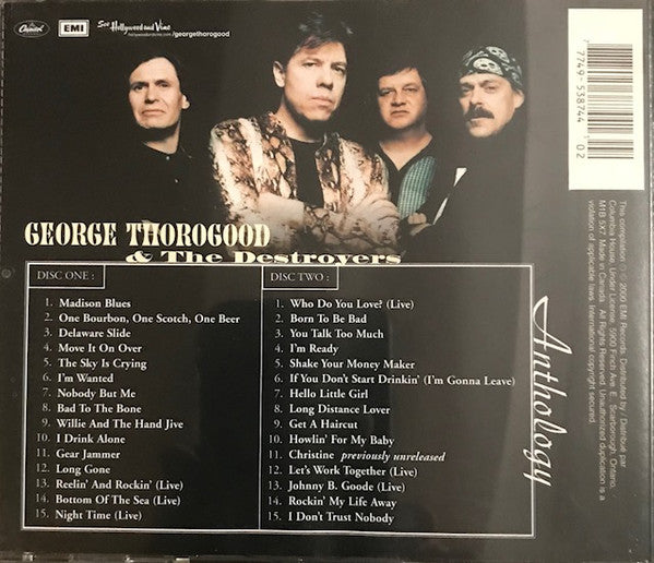George Thorogood & The Destroyers : Anthology (2xCD, Comp, Club, RM)