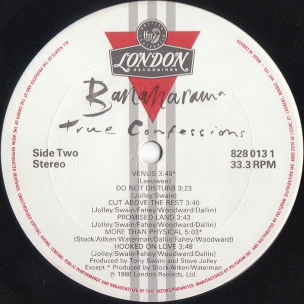 Bananarama : True Confessions (LP, Album)
