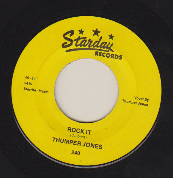 Thumper Jones : Rock It / How Come It (7", Single)