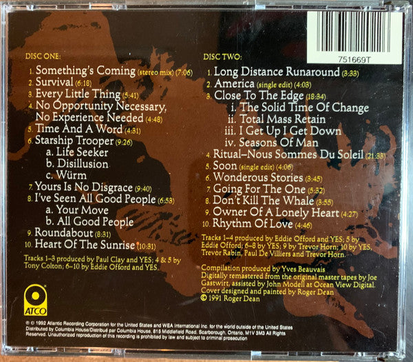 Yes : Yesstory (2xCD, Comp, Club, RM)