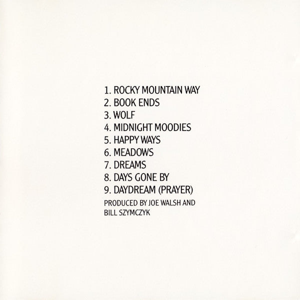 Joe Walsh : The Smoker You Drink, The Player You Get (CD, Album, RE)