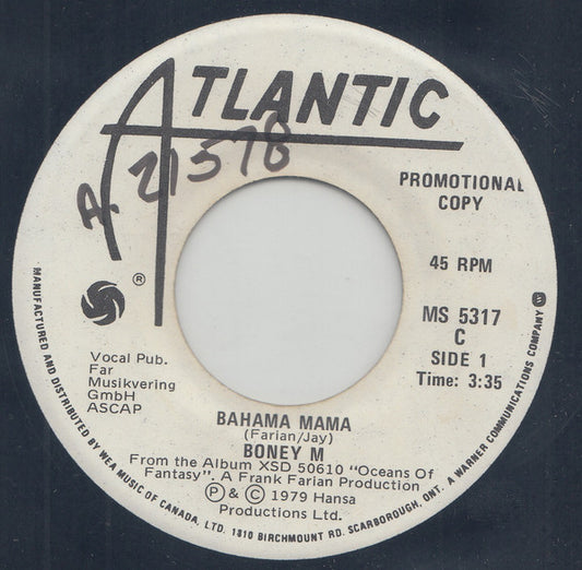 Boney M. : Bahama Mama (7", Promo)
