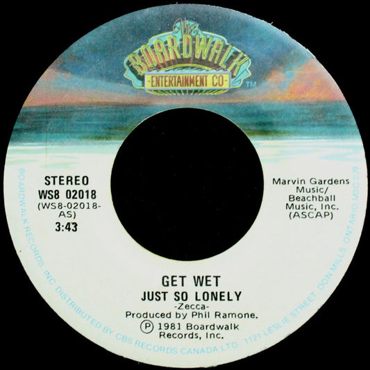 Get Wet (2) : Just So Lonely (7", Single)