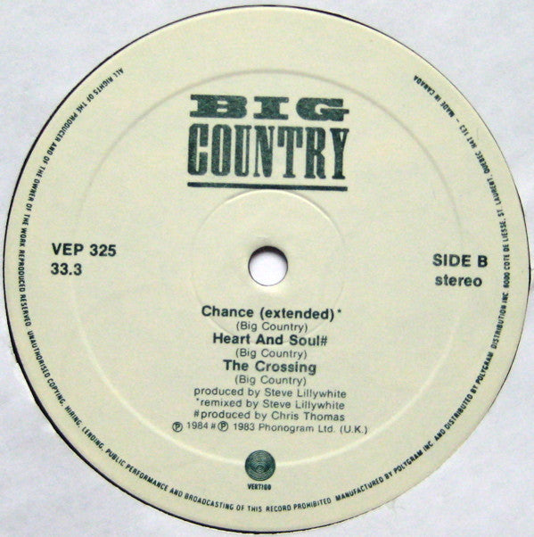 Big Country : Wonderland (LP, MiniAlbum, Comp)