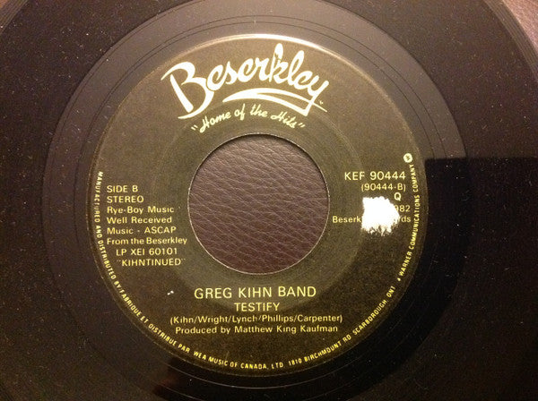 Greg Kihn Band : Happy Man (7", Single)