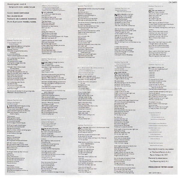 James Taylor (2) : JT (CD, Album, RE, DAD)