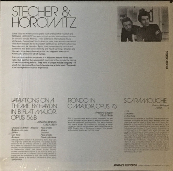 Melvin Stecher, Norman Horowitz : Duo Piano Recital (LP)