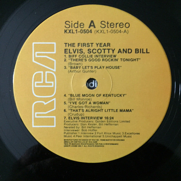 Elvis Presley, Scotty Moore And Bill Black (2) : The First Year (LP, Album)