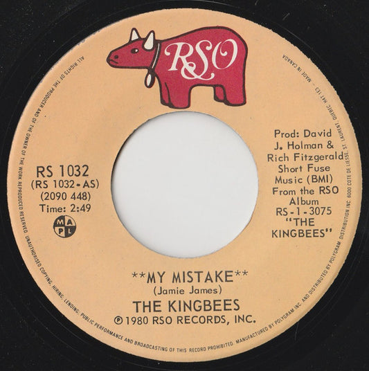 The Kingbees : My Mistake (7", Single)