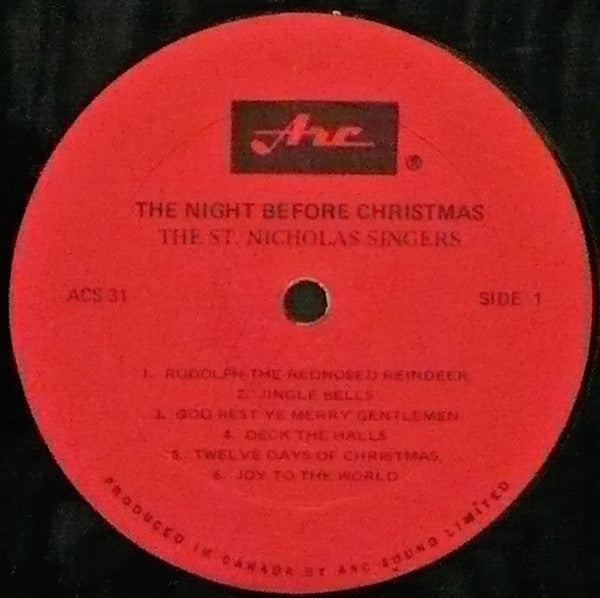 Saint Nicholas Singers : Rudolph The Red Nosed Reindeer (LP, Album)